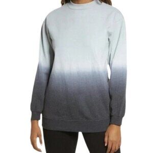 BP Gray Ombre Crewneck Pullover Sweatshirt Knit‎ NWT Sz XXS Oversized